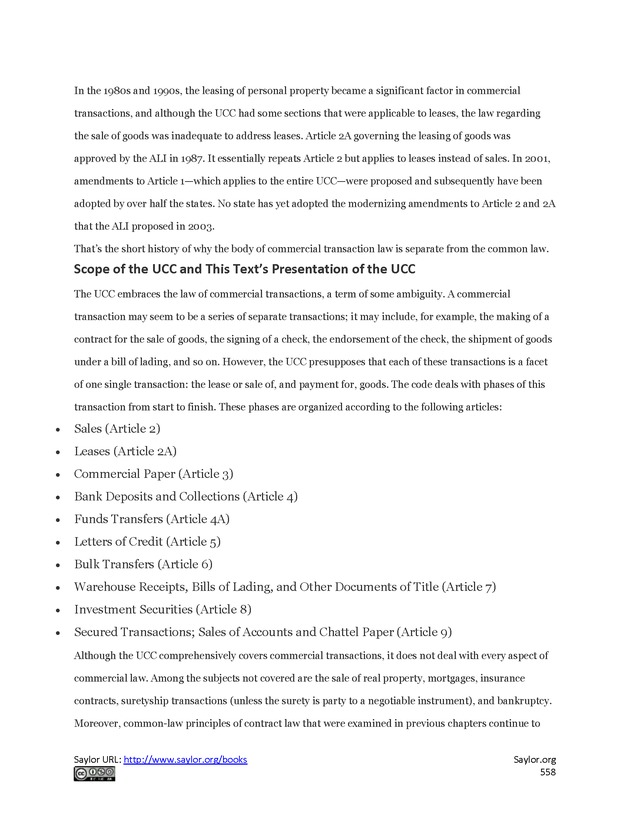 Business Law and the Legal Environment - Page 558